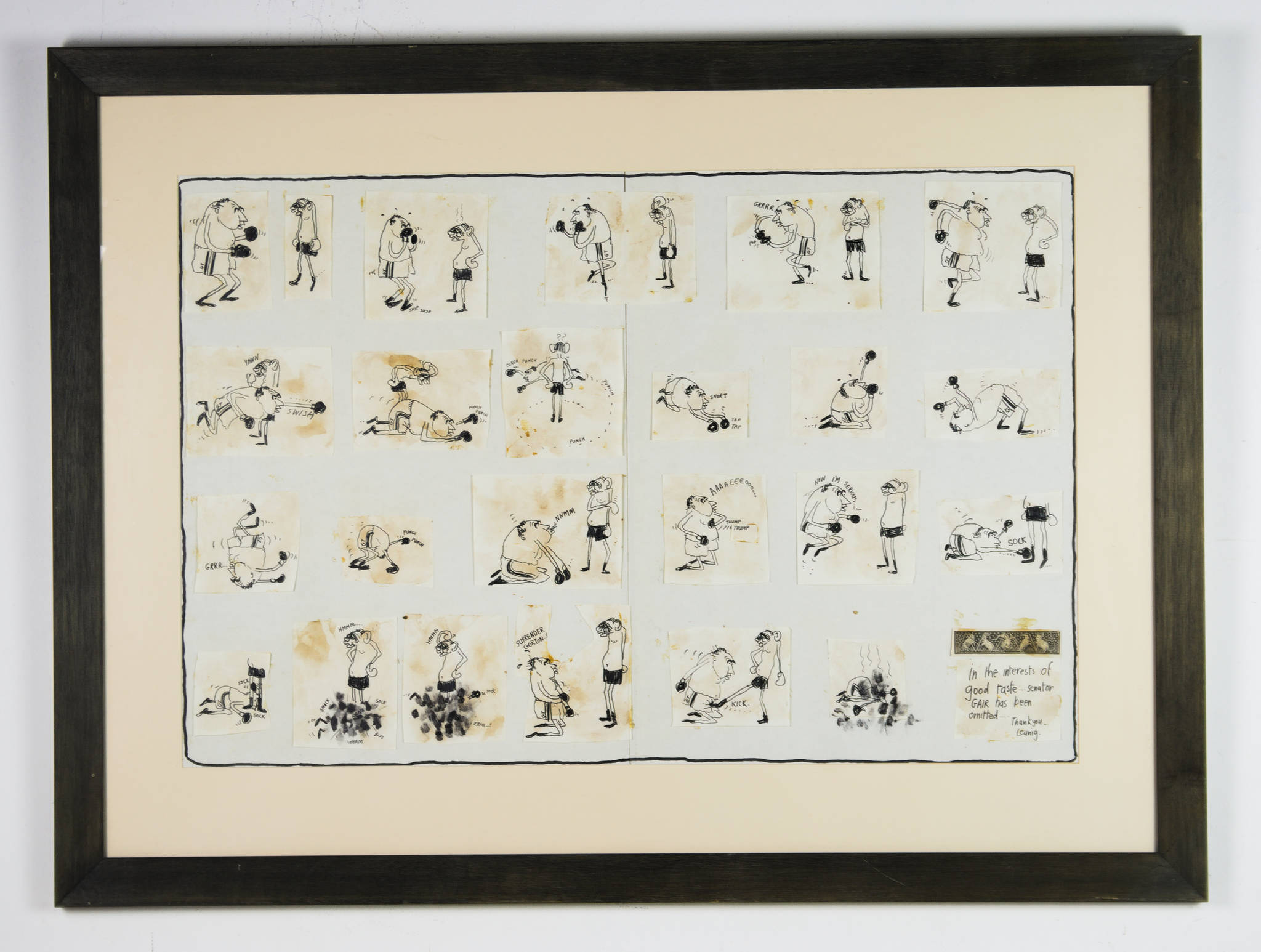 Michael Leunig 'Untitled (Senator Gair)'