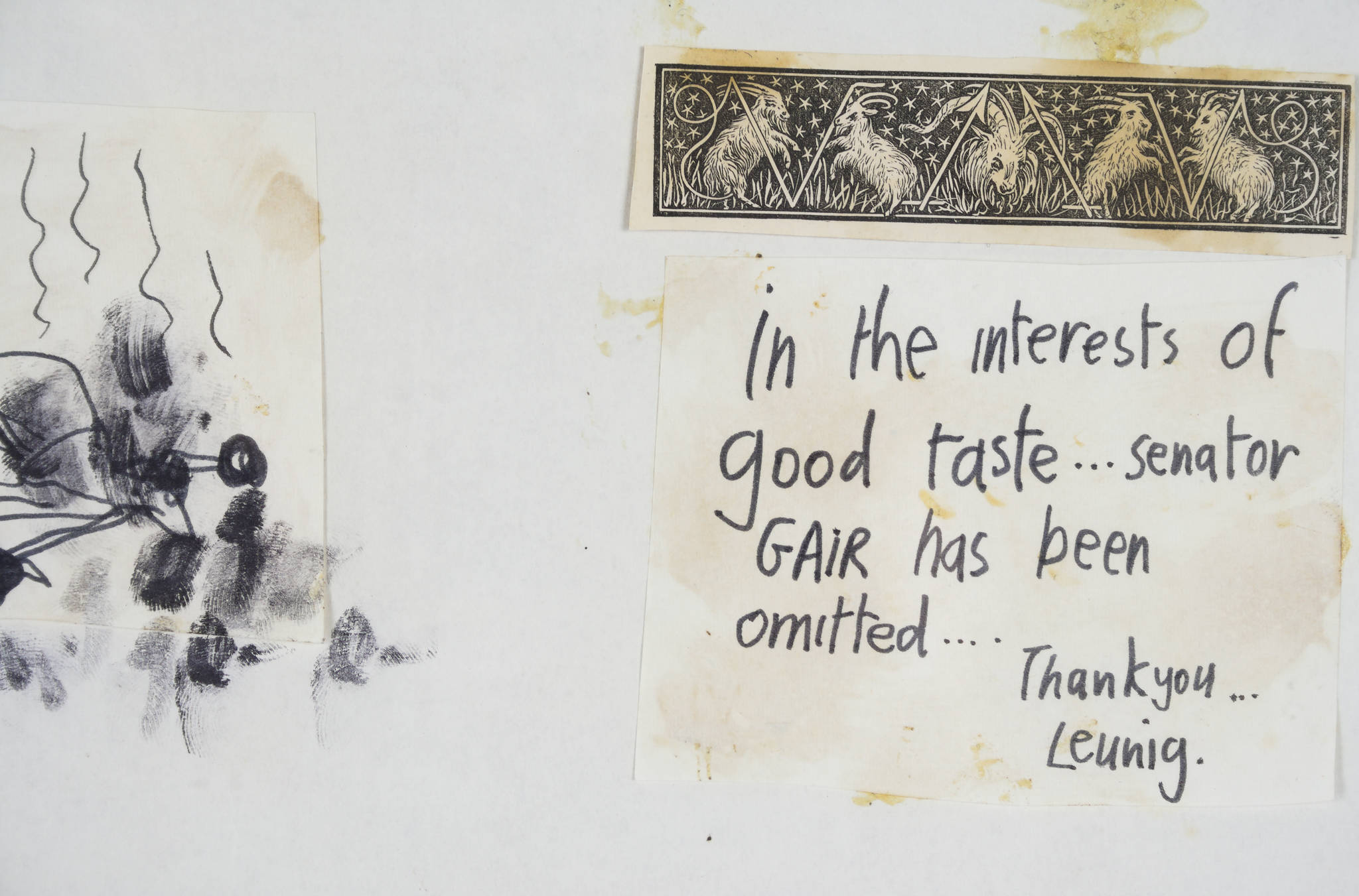 Michael Leunig 'Untitled (Senator Gair)'