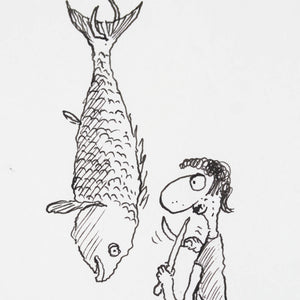 fish hook artwork black and white Michael Leunig 'Untitled (Fish Hook)' – Art and Collectors