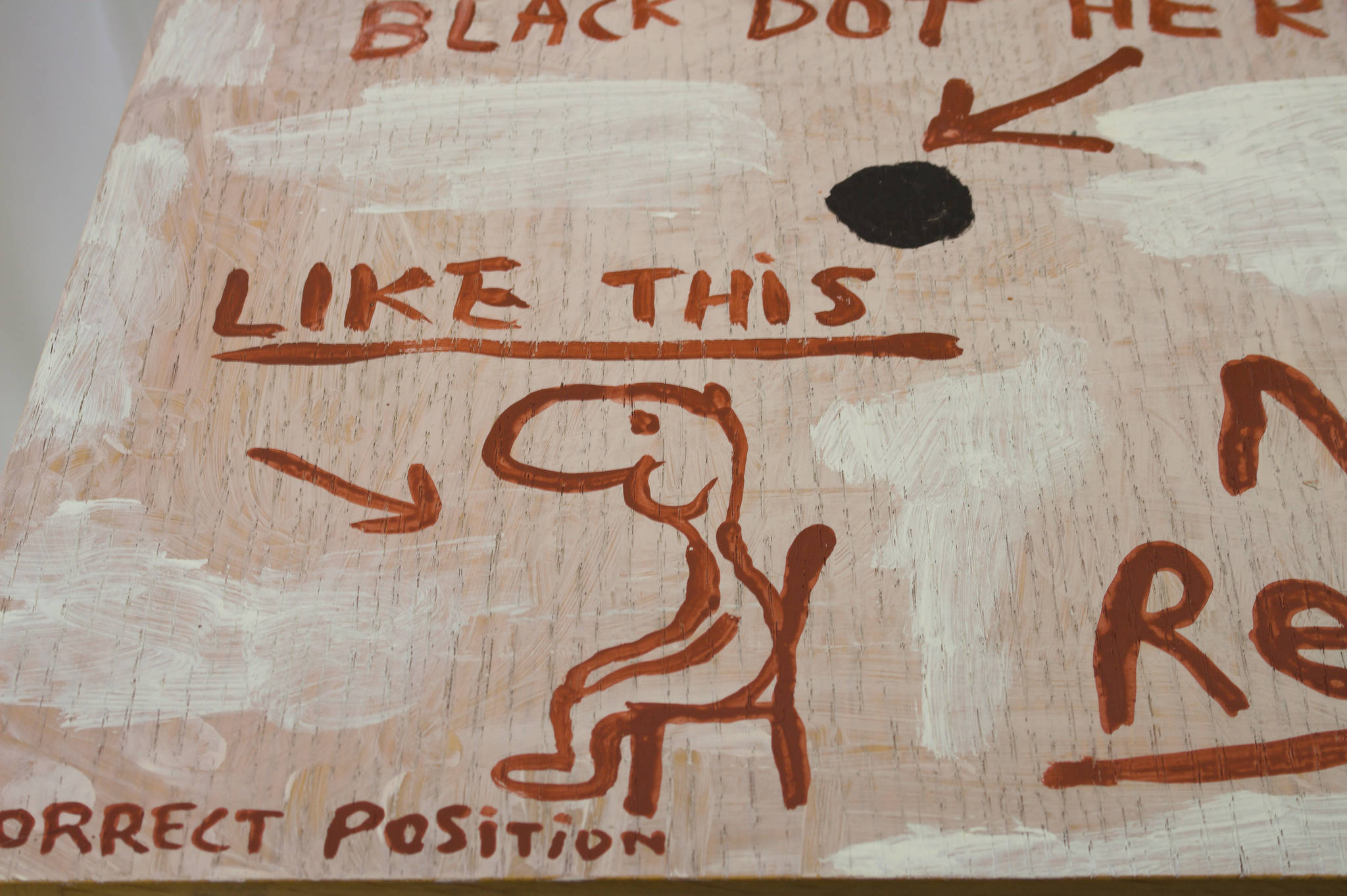 Michael Leunig 'Untitled (How To Sit In This Chair)'