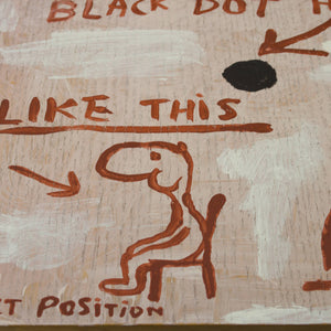 Michael Leunig 'Untitled (How To Sit In This Chair)'
