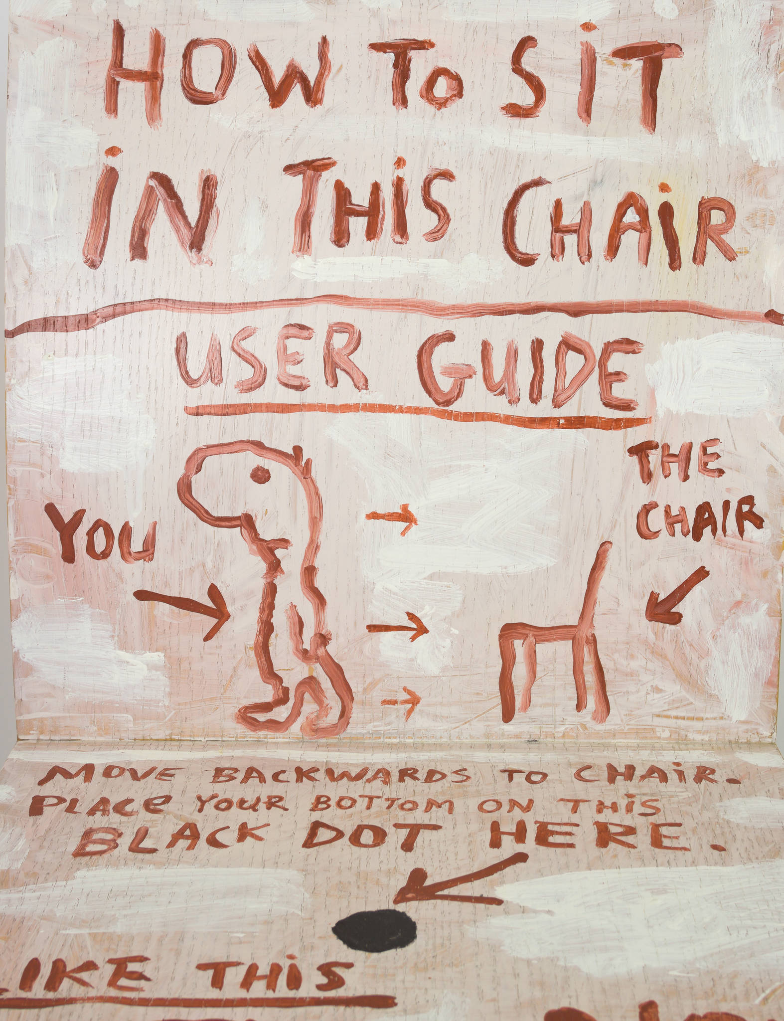 Michael Leunig 'Untitled (How To Sit In This Chair)'
