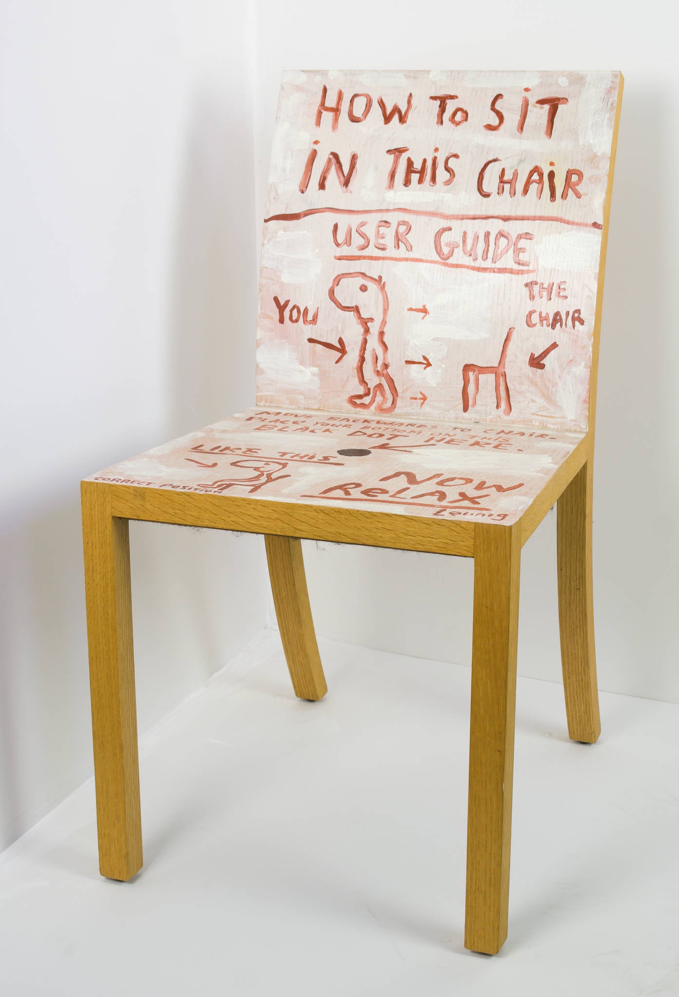 Michael Leunig 'Untitled (How To Sit In This Chair)'