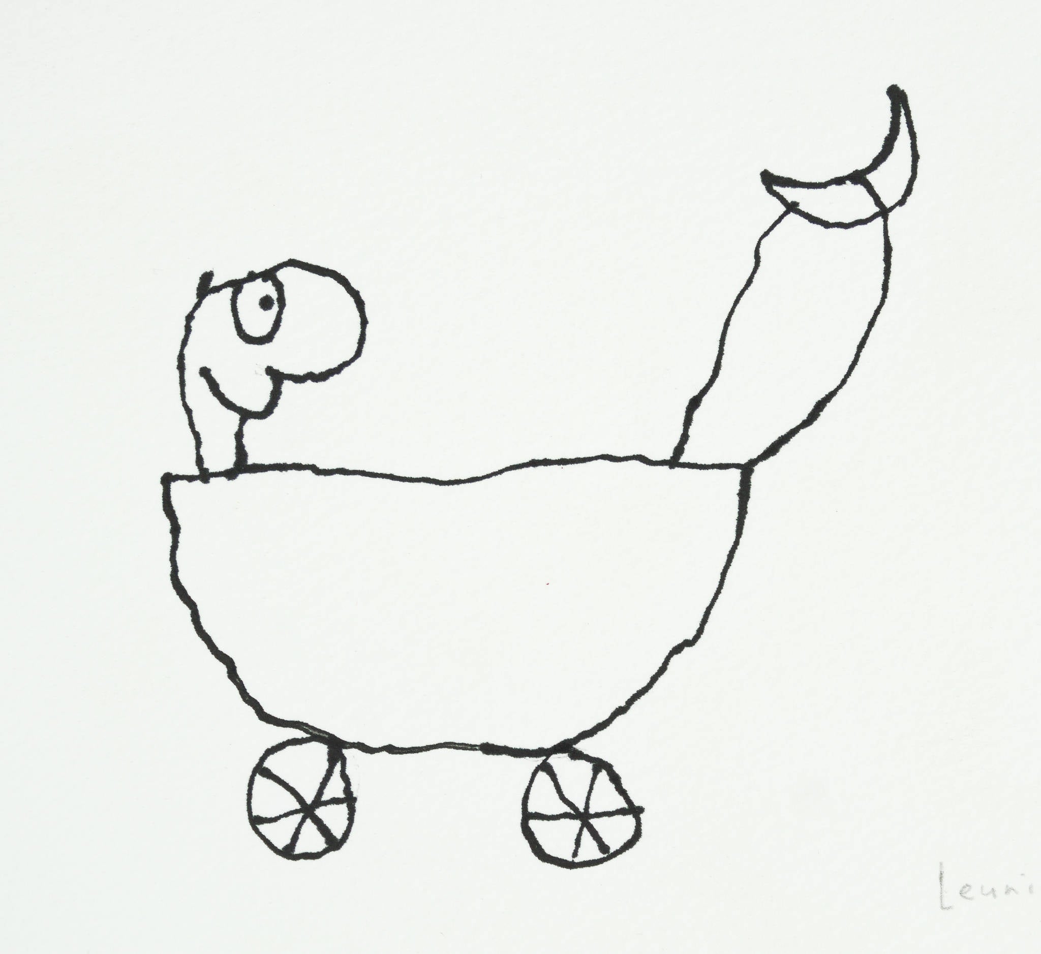 Michael Leunig 'Untitled (Moon Buggy)'