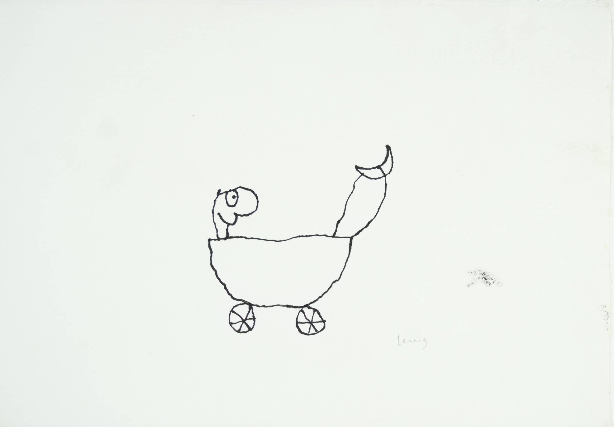 Michael Leunig 'Untitled (Moon Buggy)'