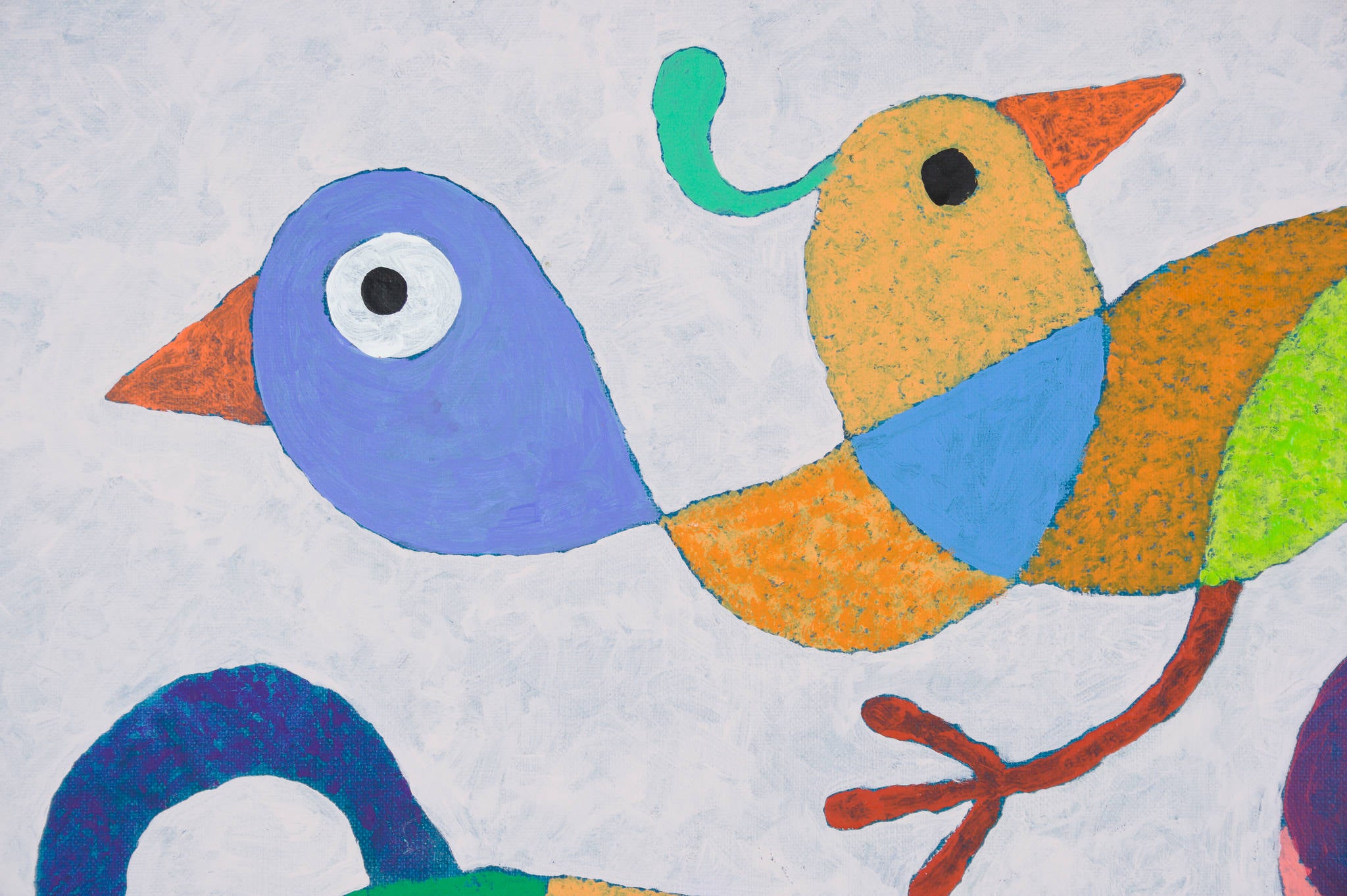 Michael Leunig 'Untitled (Rhythmic birds and figures)'