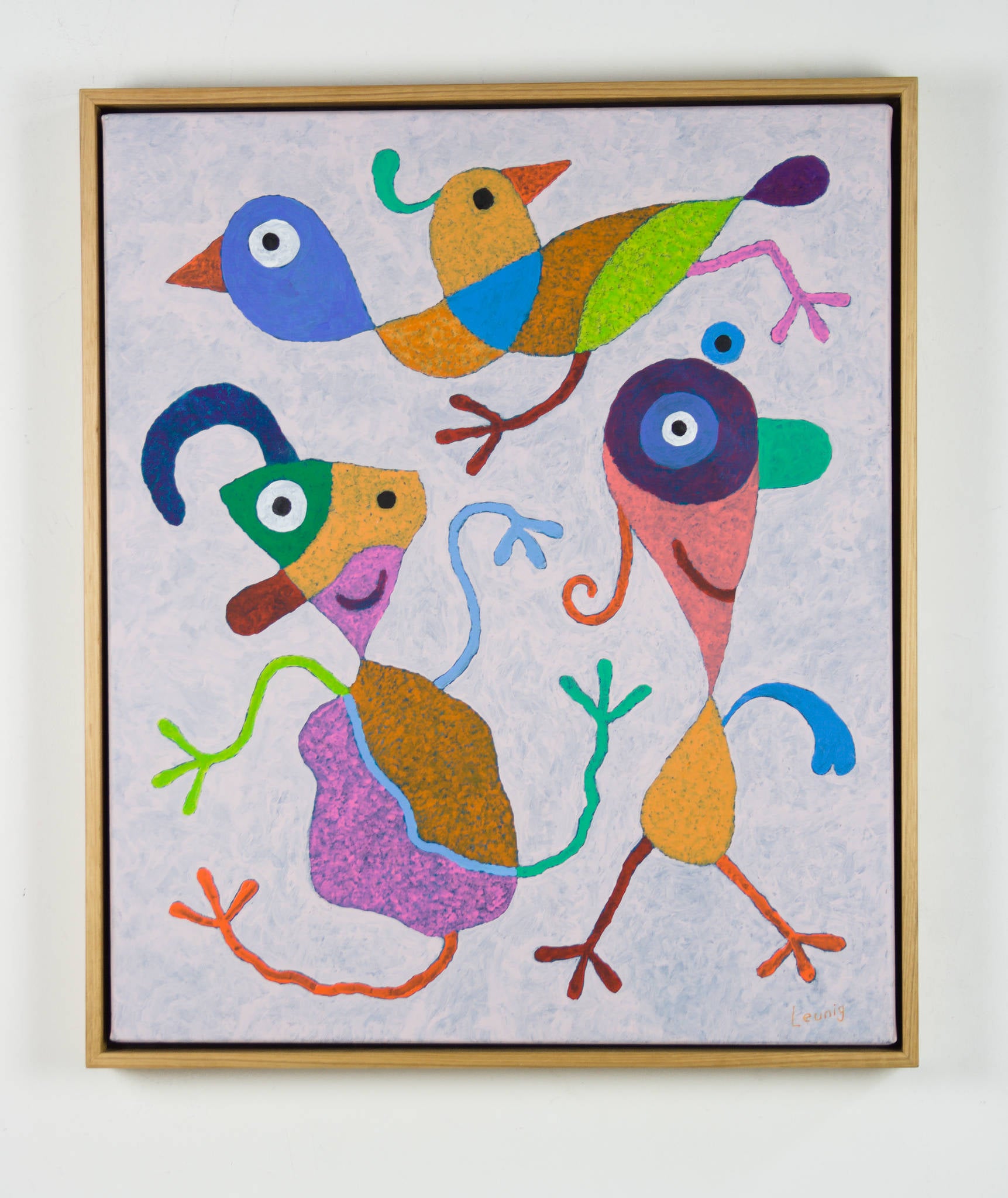 Michael Leunig 'Untitled (Rhythmic birds and figures)'