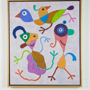 Michael Leunig 'Untitled (Rhythmic birds and figures)'