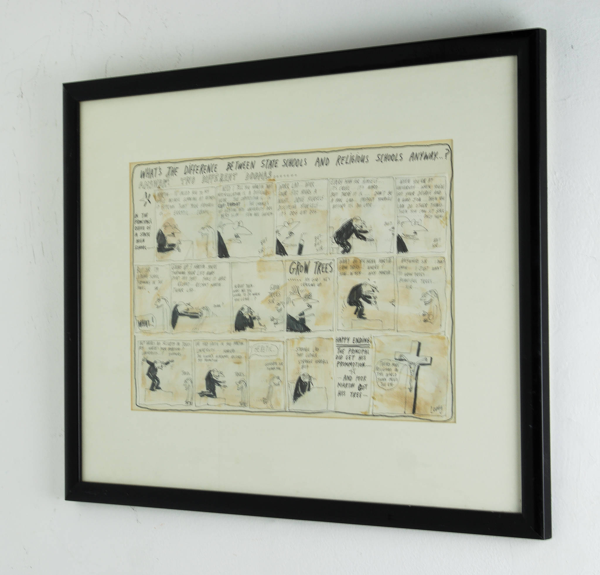 Michael Leunig 'Untitled (State Schools and Religious Schools)'