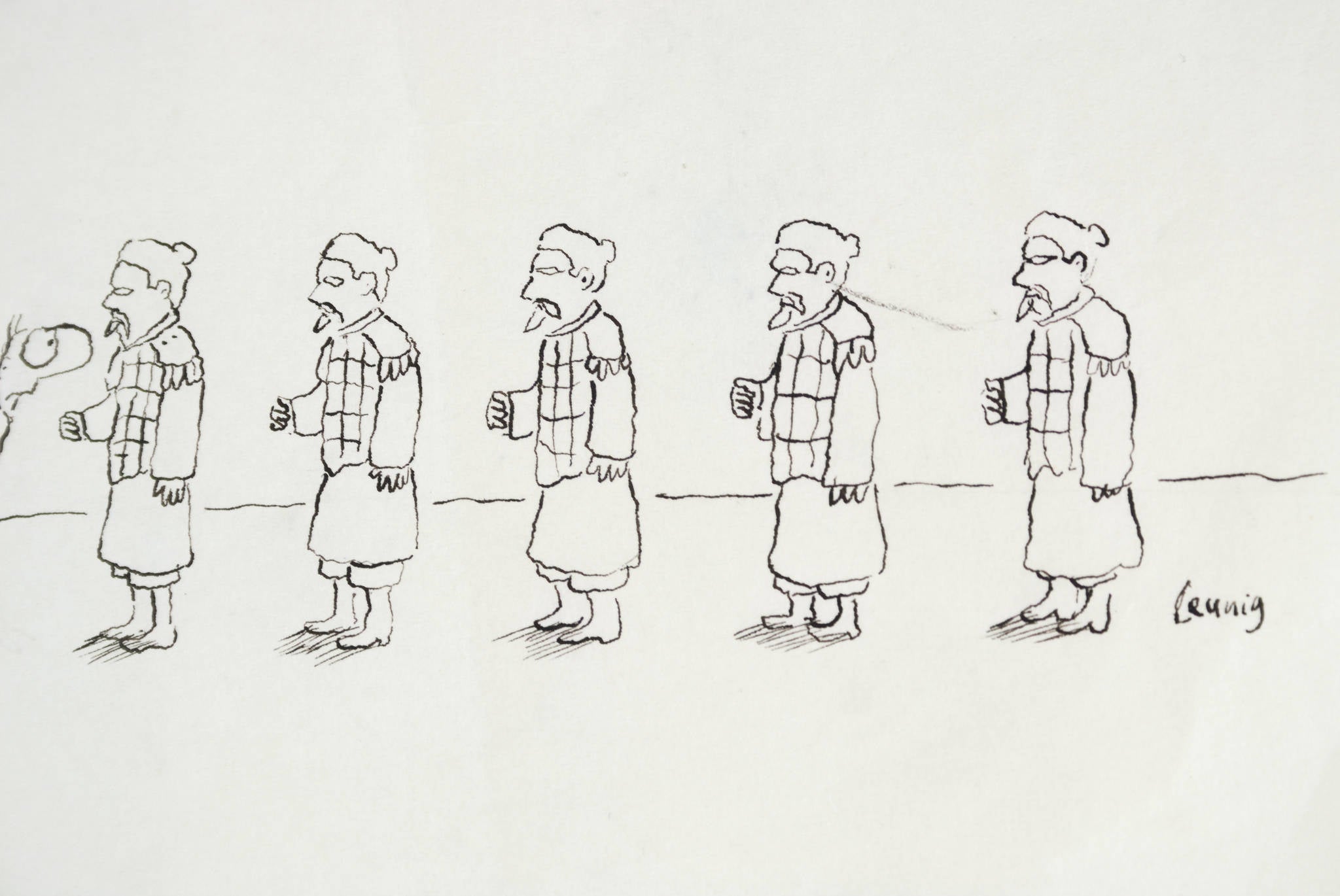 Michael Leunig 'Untitled (Terracotta Warriors)'