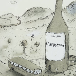 Michael Leunig 'Untitled (The Big Chardonnay)'