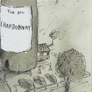 Michael Leunig 'Untitled (The Big Chardonnay)'