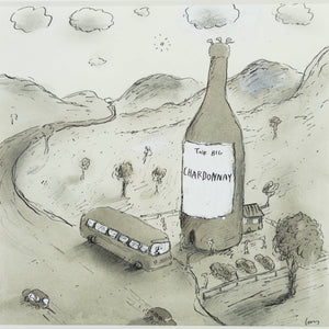 Michael Leunig 'Untitled (The Big Chardonnay)'