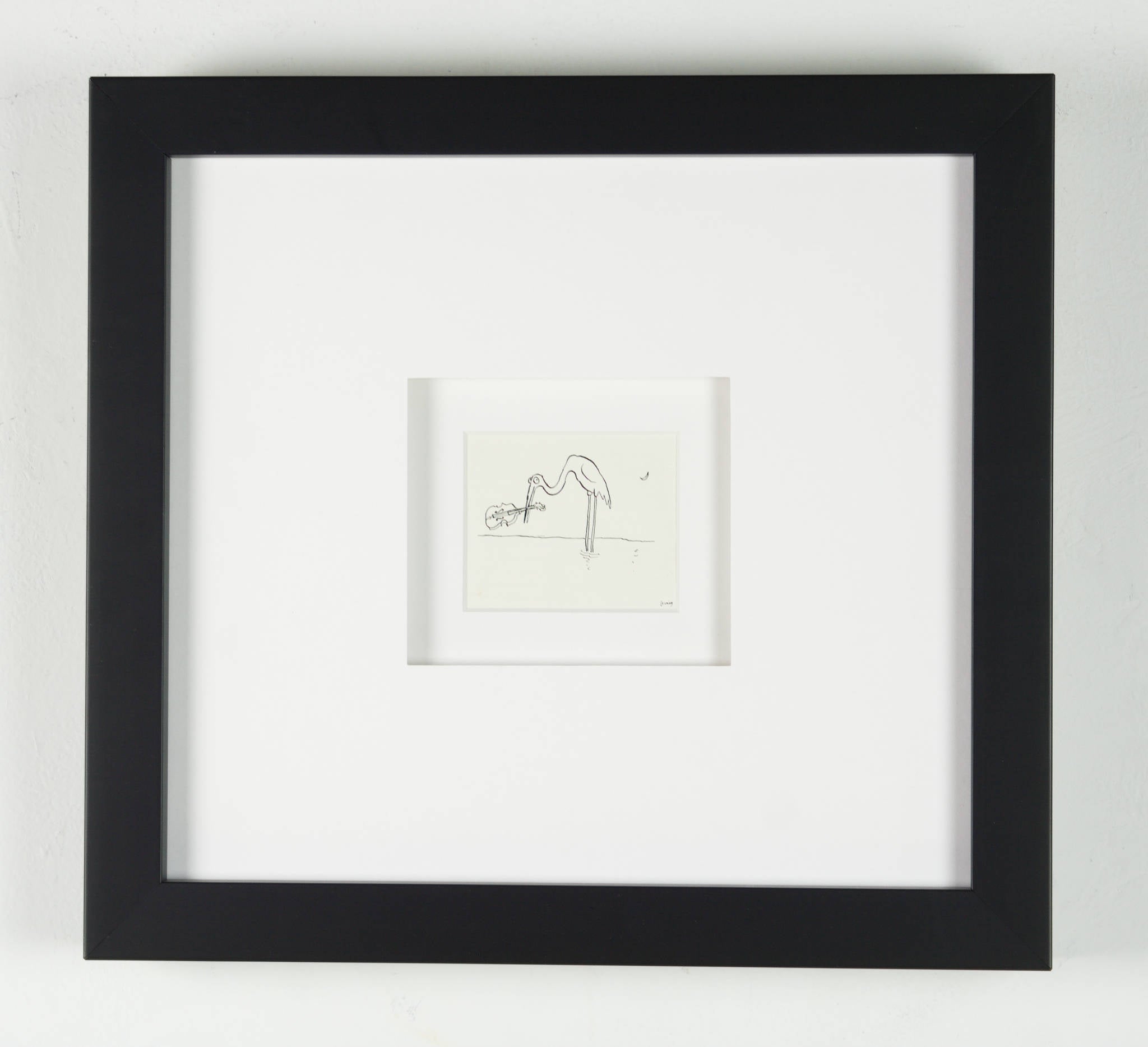 Michael Leunig 'Untitled (The Ibis Violinist)'