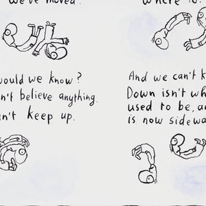 Michael Leunig 'WE HAVE MOVED.'