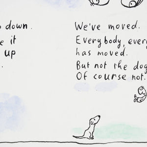 Michael Leunig 'WE HAVE MOVED.'