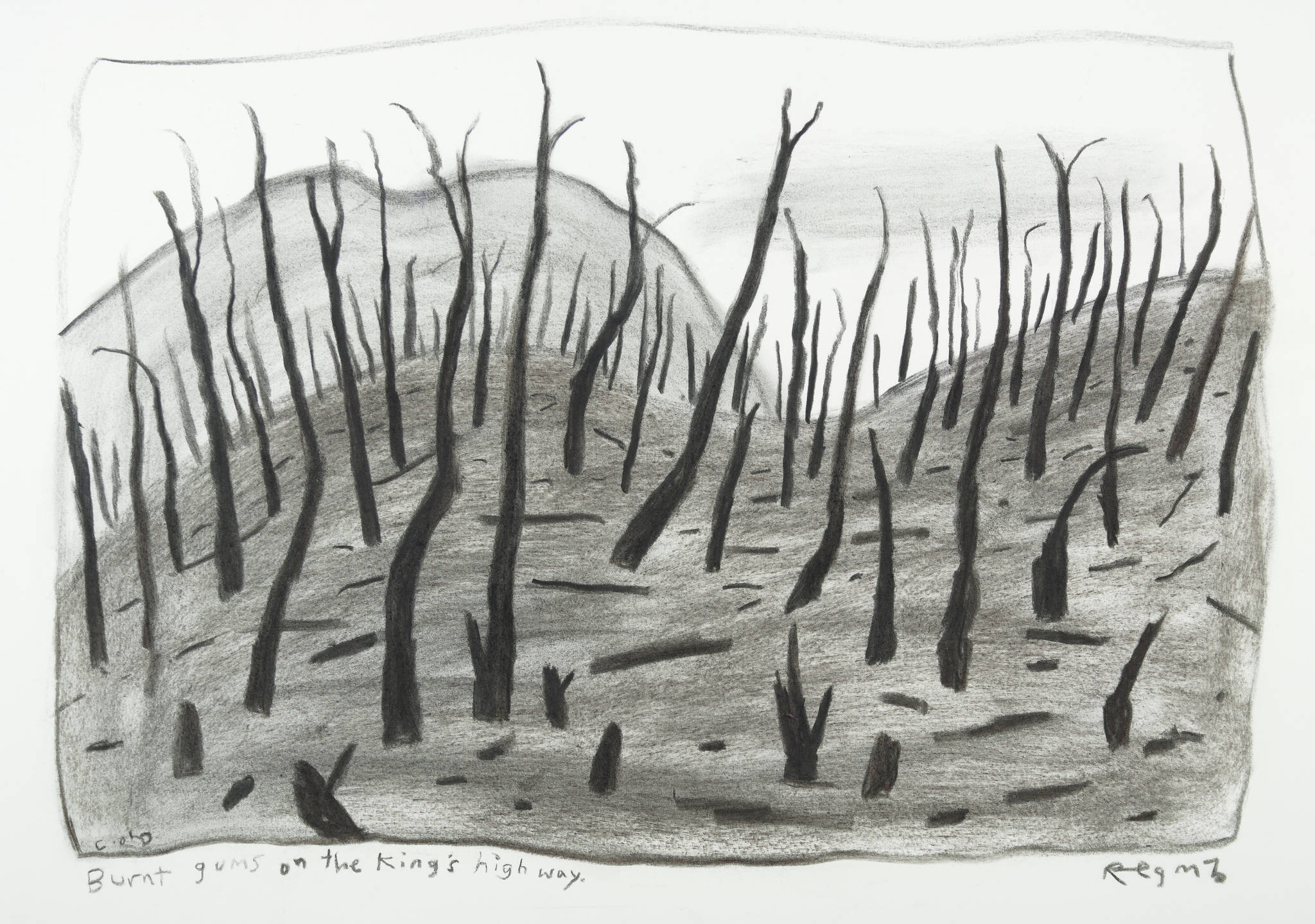 Reg Mombassa 'Burnt gums on the King's highway'