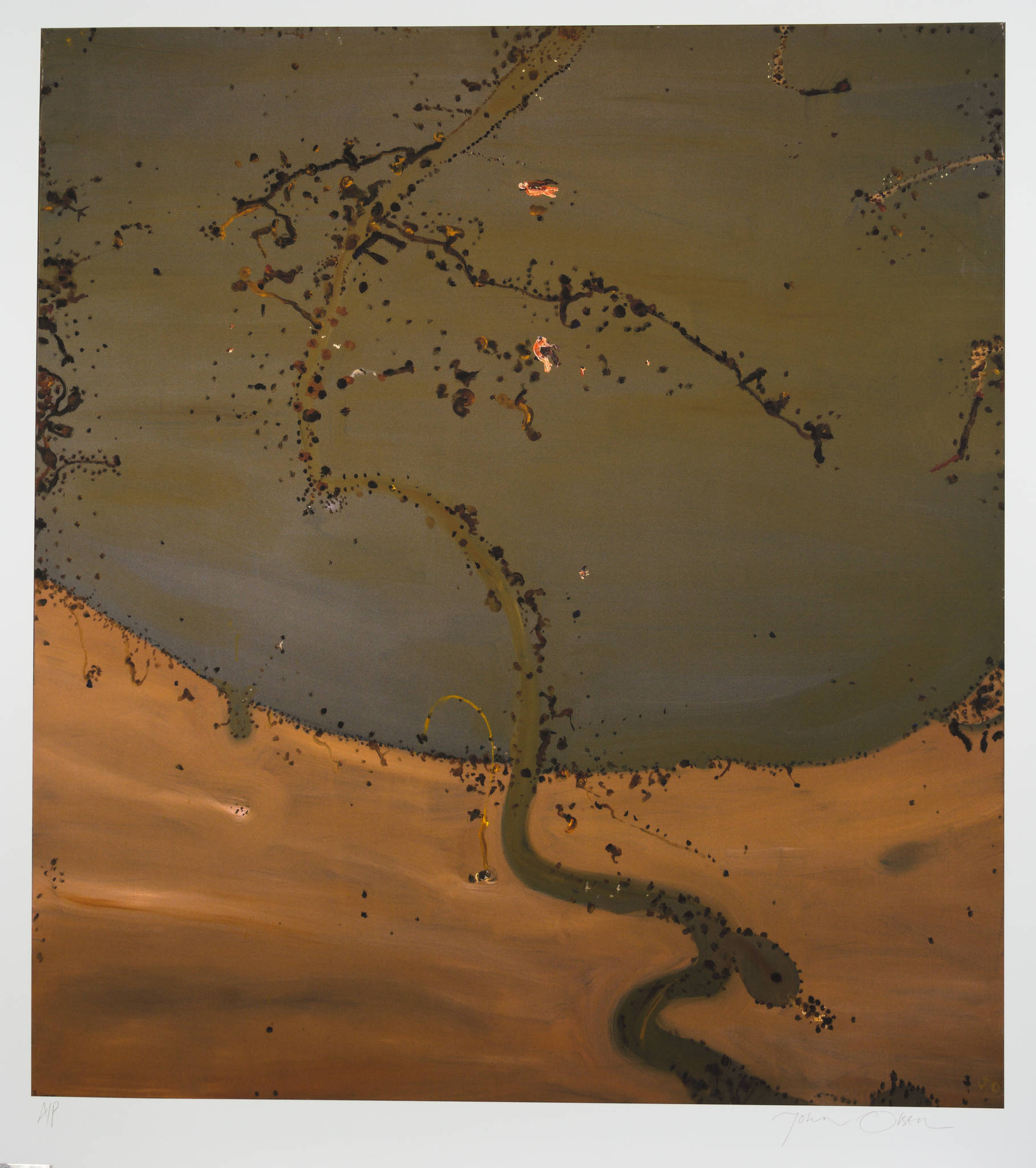 John Olsen 'Flooded Lake Gregory'