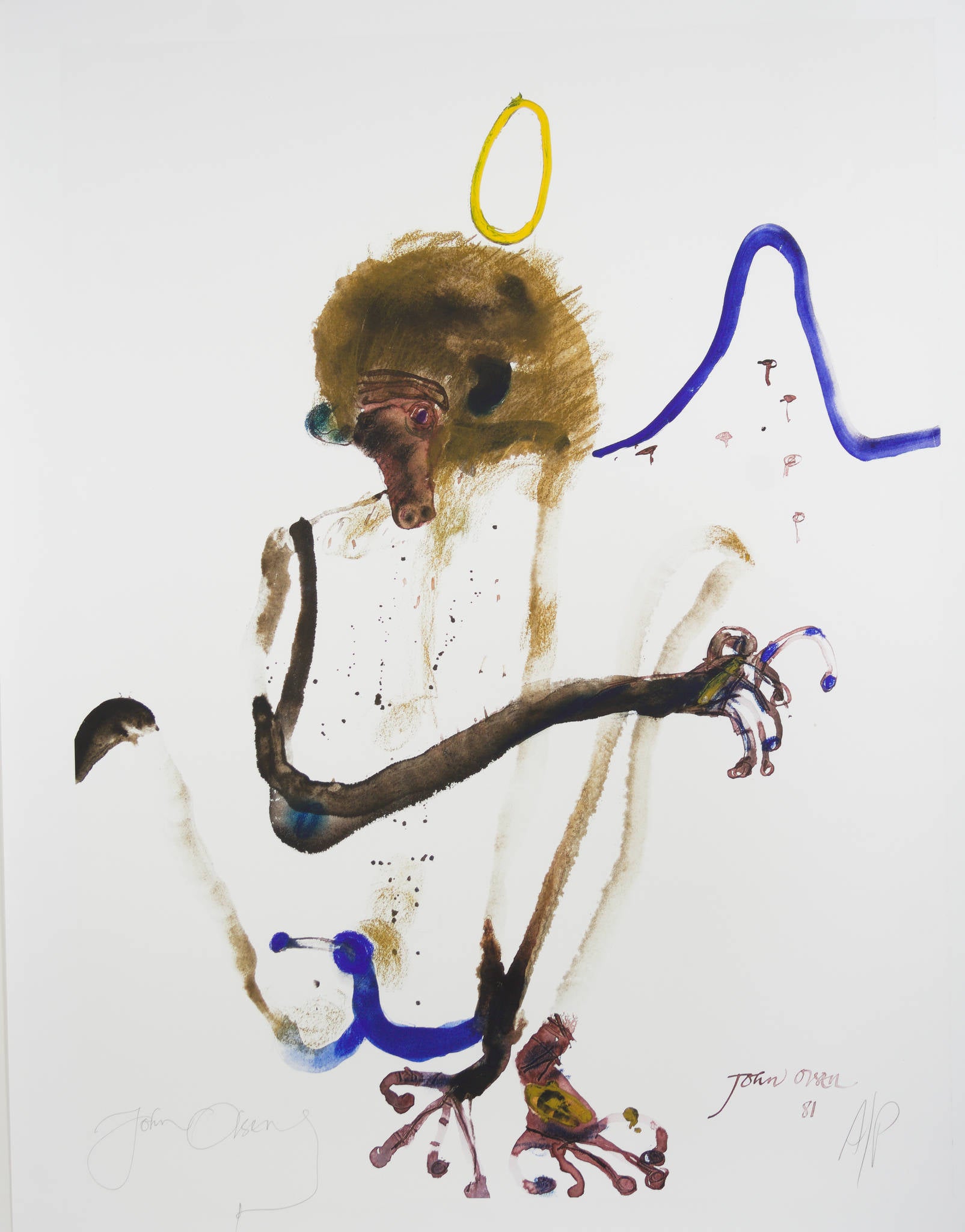John Olsen 'Monkey' – Art and Collectors