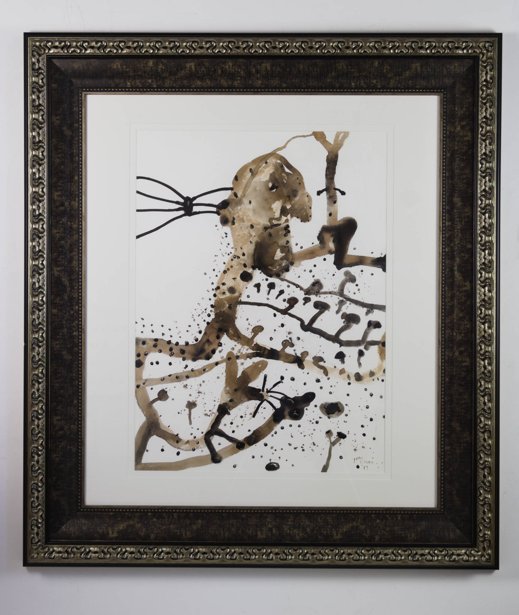 John Olsen 'Self Portrait in a Kangaroo Landscape' – Art and