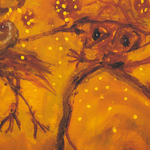 John Olsen 'Wattle and the Chasing Bird Landscape'