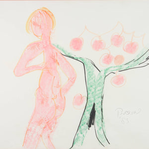 John Perceval 'Nude Figure with Cherry Tree'