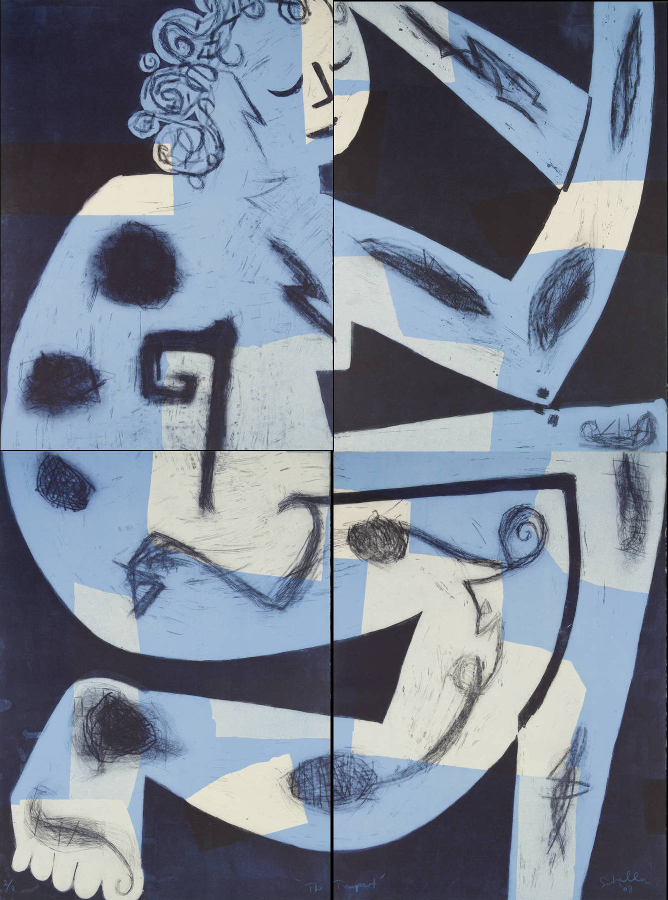 Mark Schaller 'The Tempest (Blue)'