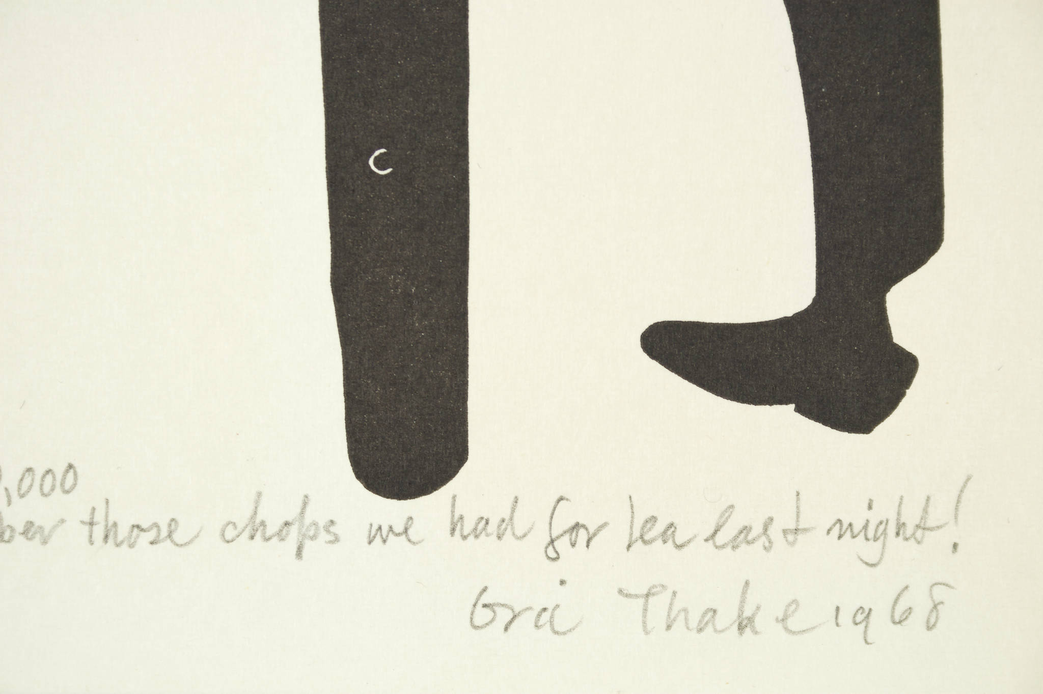 Eric Thake 'Wheres all your 30,000? Well, you remember those chops we had for tea last night!'