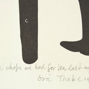Eric Thake 'Wheres all your 30,000? Well, you remember those chops we had for tea last night!'