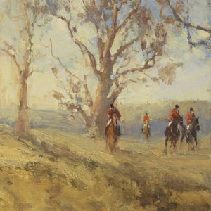 John Tiplady 'The Hunt Club Outing (triptych)'