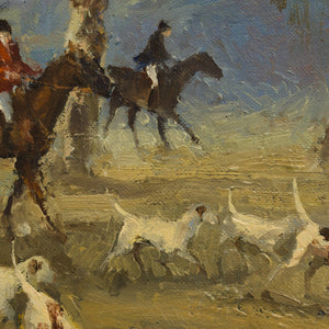 John Tiplady 'The Hunt Club Outing (triptych)'