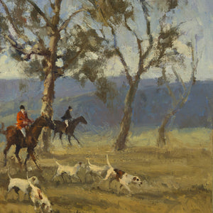 John Tiplady 'The Hunt Club Outing (triptych)'