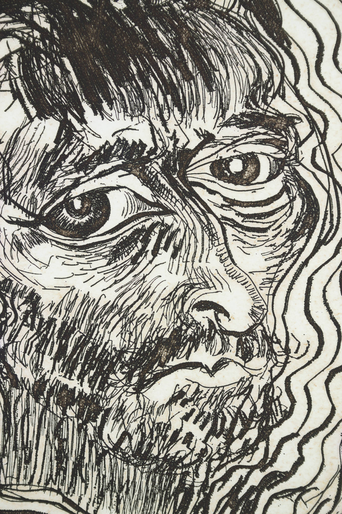Brett Whiteley 'Self Portrait, One of a Dozen Glimpses 1983 (Another Way of Looking at Vincent Van Gogh)'