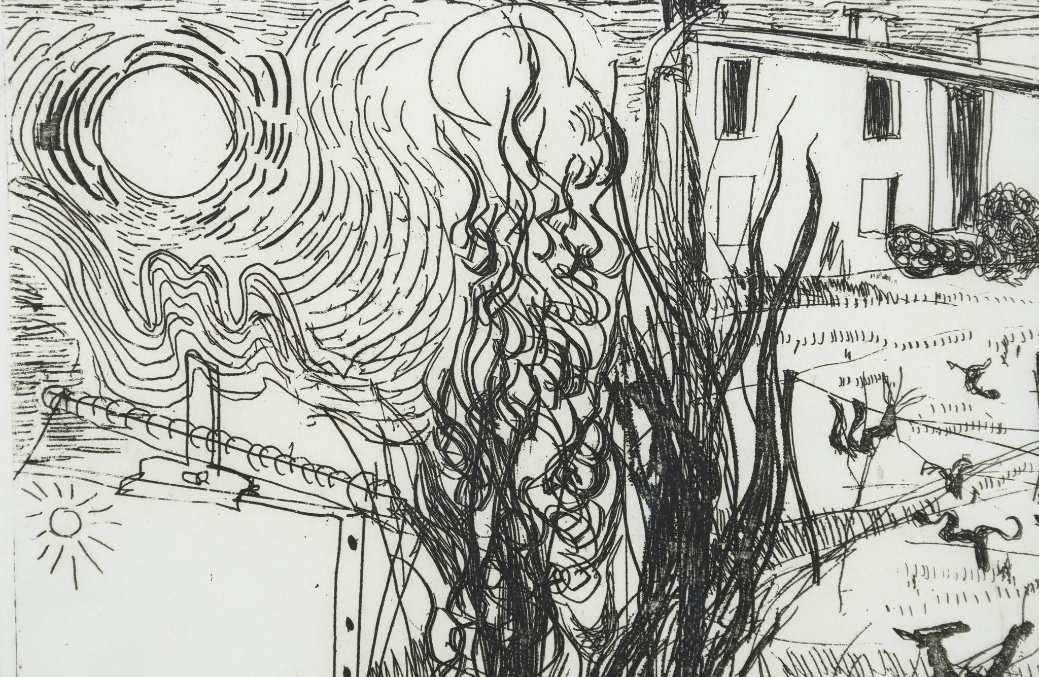 Brett Whiteley 'The Back of the Asylum, St Remy (Another Way of Looking at Vincent Van Gogh)'