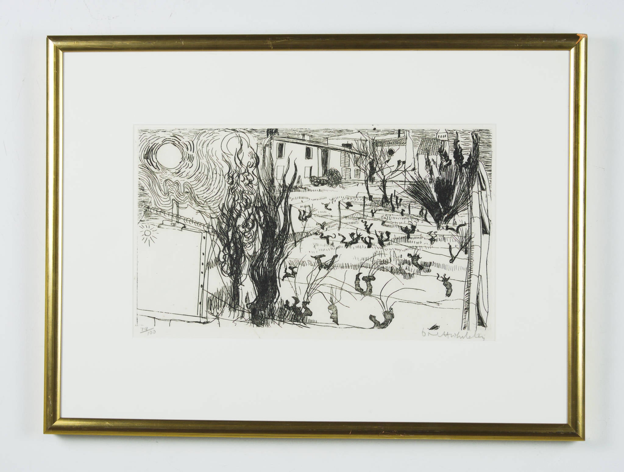 Brett Whiteley 'The Back of the Asylum, St Remy (Another Way of Looking at Vincent Van Gogh)'