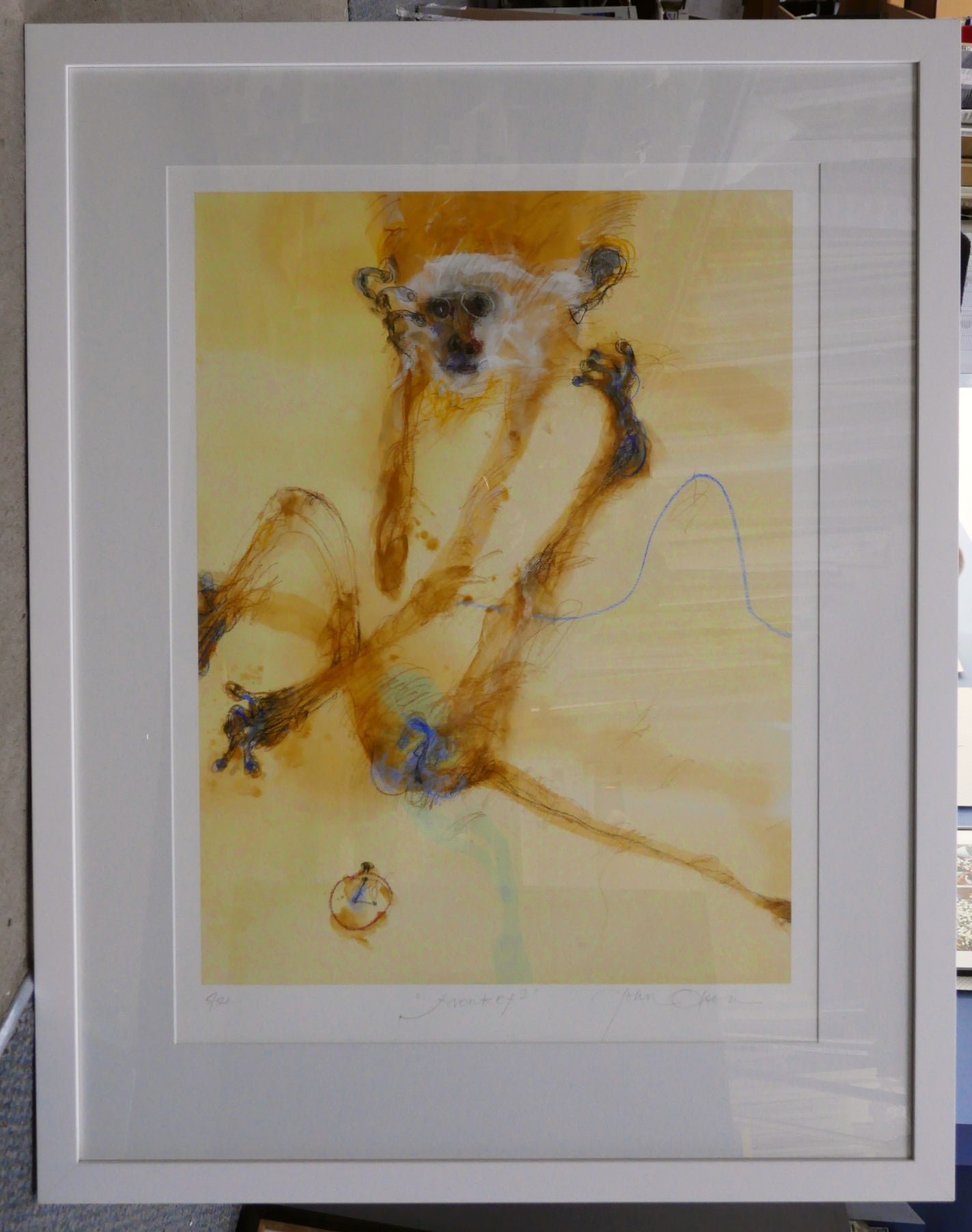 John Olsen 'Monkey I' - pigment print on paper