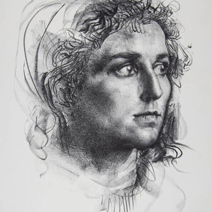 Pietro Annigoni 'Study of a Girl with Cape'