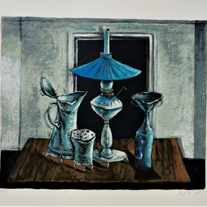 Yosl Bergner 'The Blue Lampshade'
