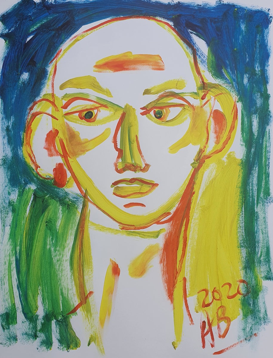 Auguste Blackman 'Self-Portrait in Yellow' – Art and Collectors