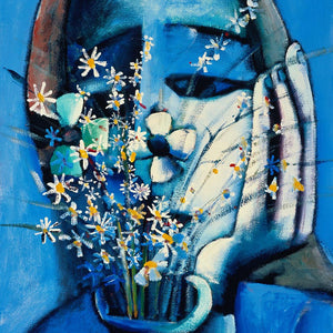 Charles Blackman 'Blue Vase'