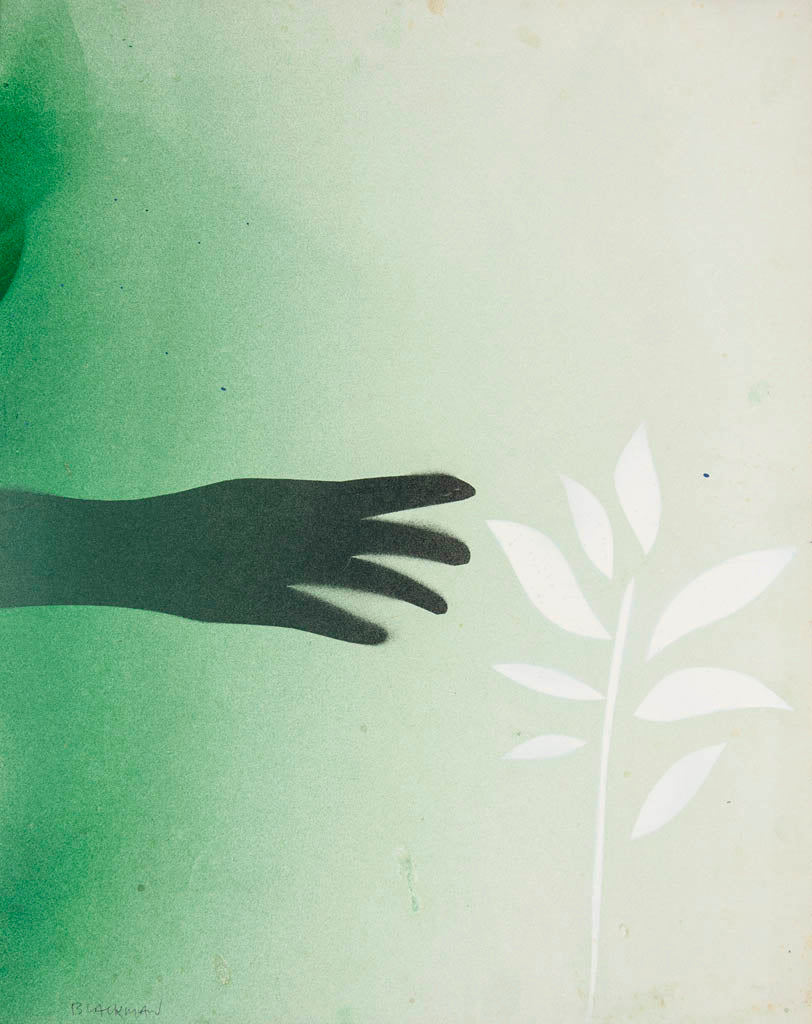 Charles Blackman 'Hand and leaf'