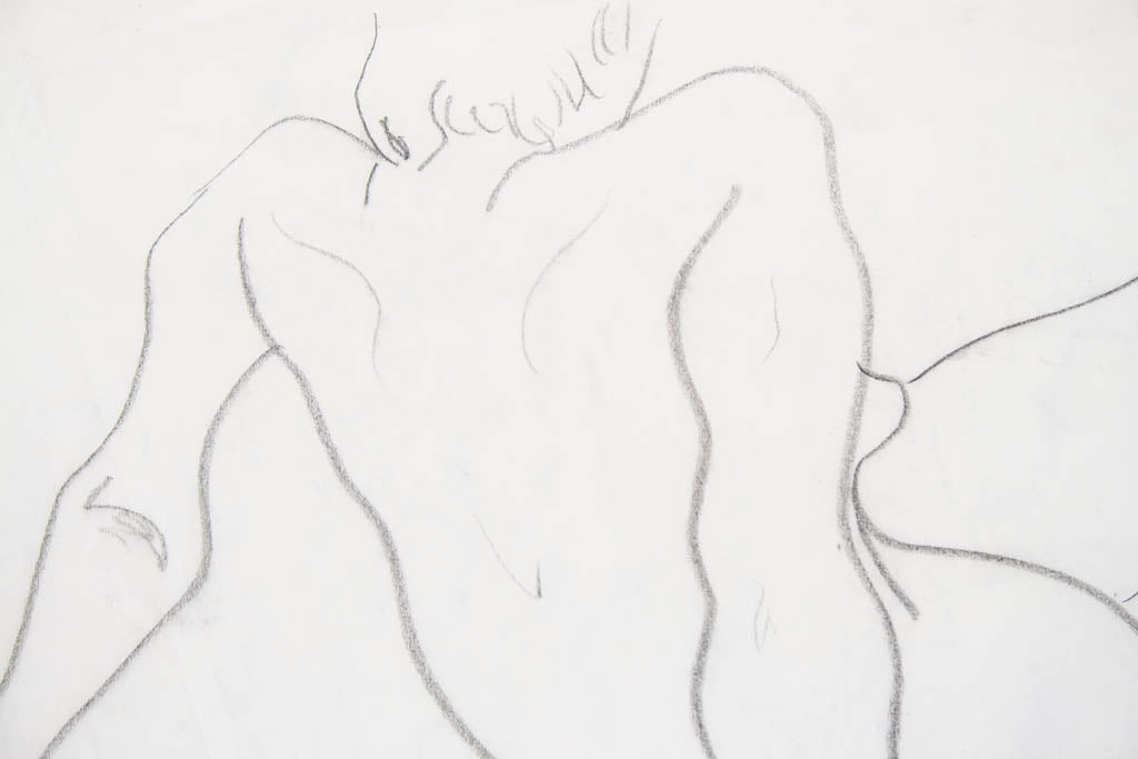 Charles Blackman 'Nude lying down'
