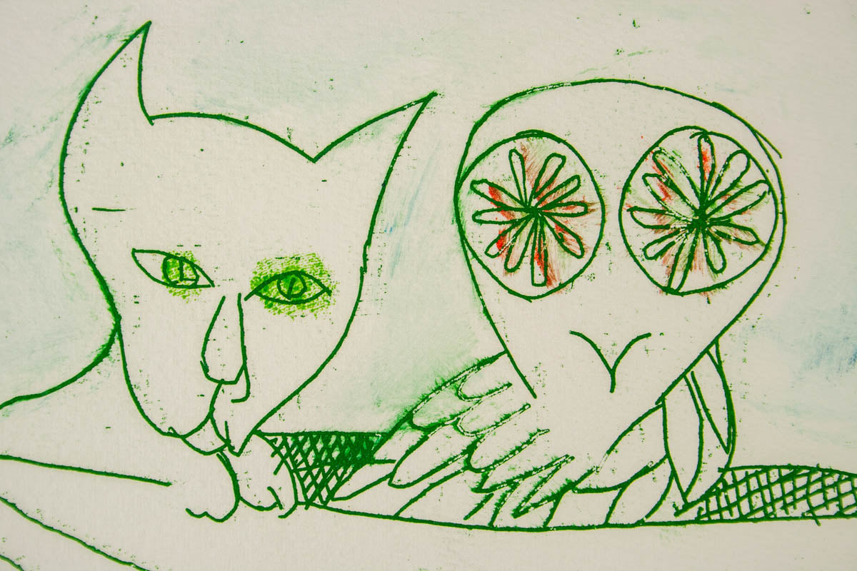 Charles Blackman 'Owl + Pussycat'