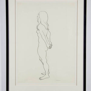 Charles Blackman 'Standing nude'