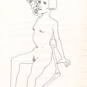 Charles Blackman 'The Muse II' - ink on paper