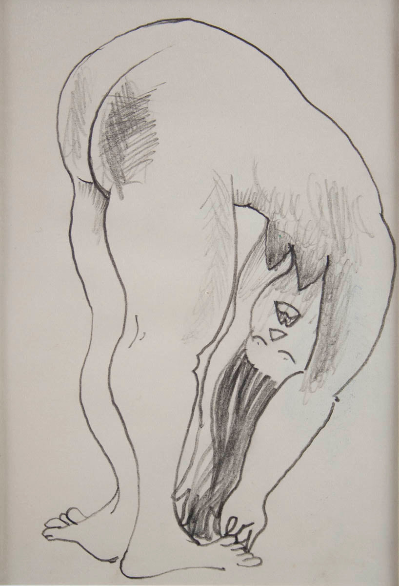 Charles Blackman 'Too Big Too Small - two original drawings'