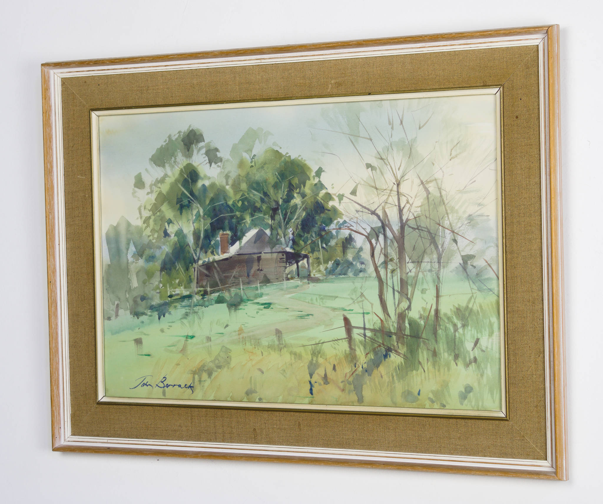 John Borrack 'Spring Landscape with Cottage, Merndah'