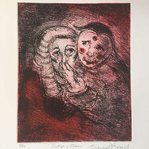 David Boyd 'Judge and Clown (Red)'