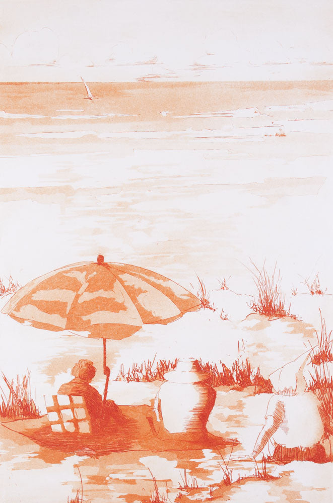 Neil Caffin 'The End of Summer' - etching on paper