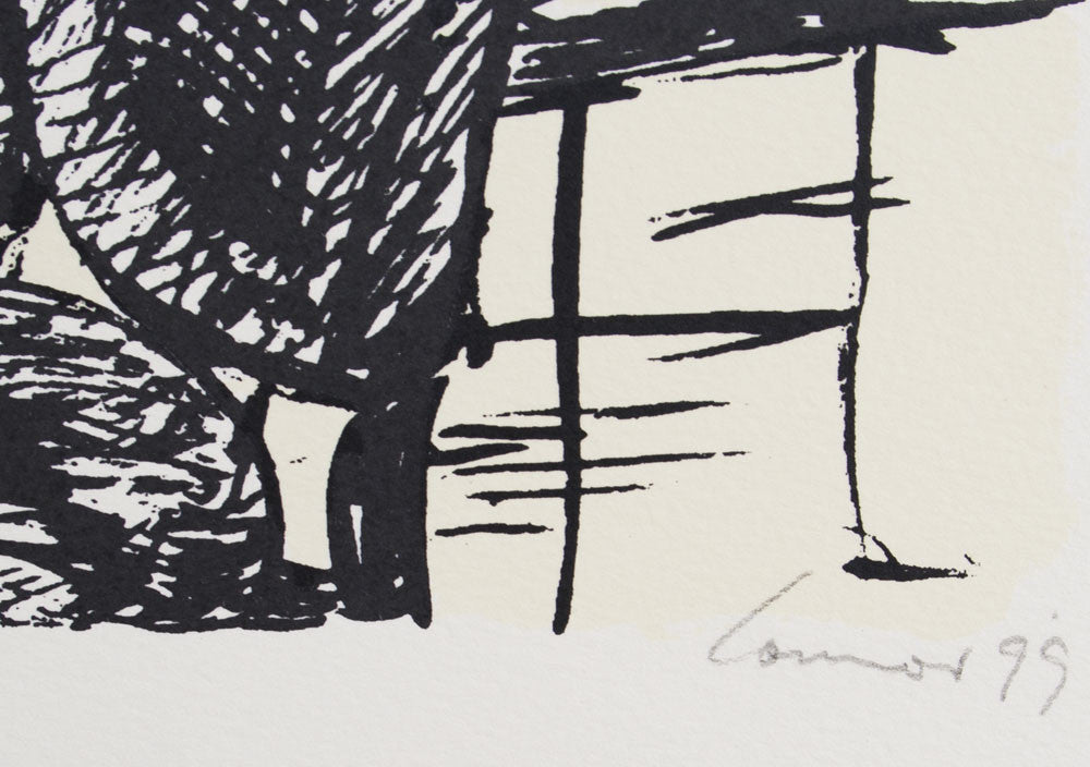 Kevin Connor 'Interior Scene in Shadow' - screenprint on paper